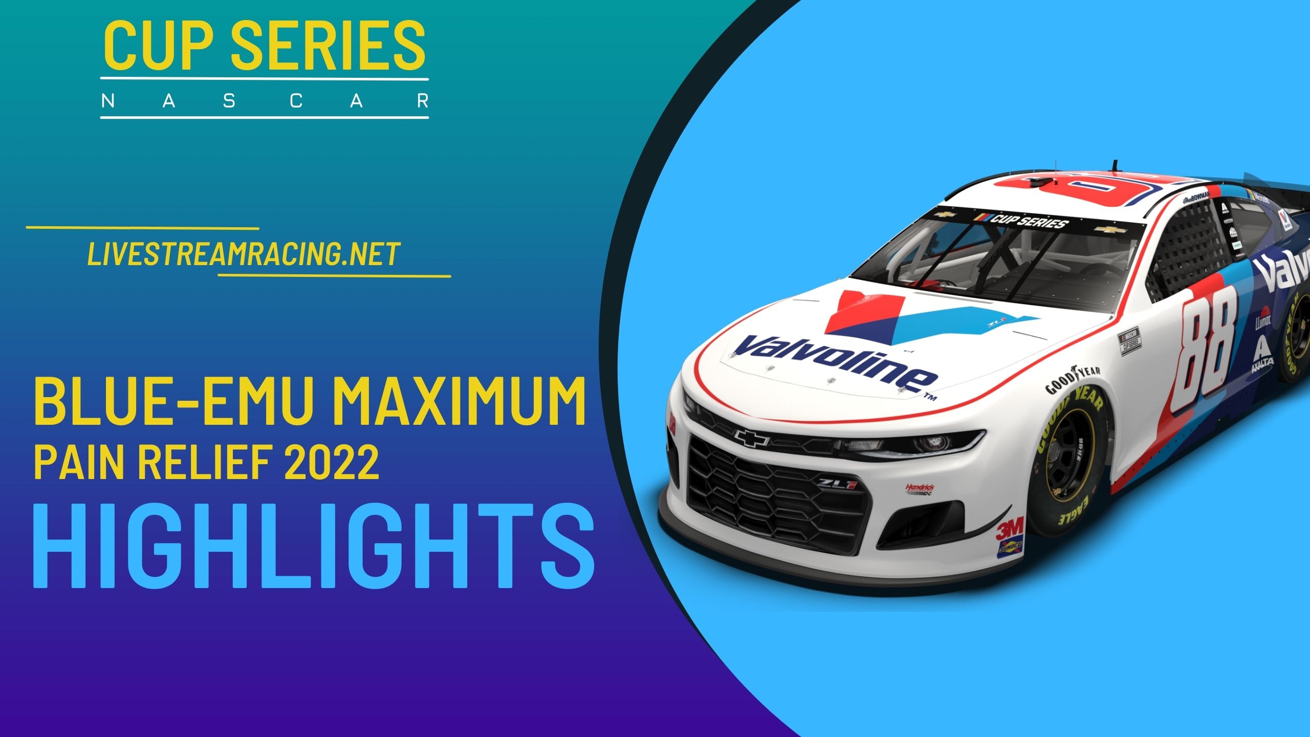 Blue EMU Maximum Pain Relief 400 Nascar Highlights 2022